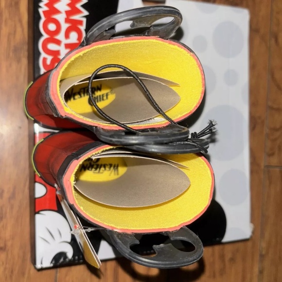 Western Chief Mickey Mouse Red Rain Boots  Size 5 Toddler - Picture 6 of 10